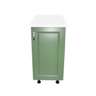 Corp inferior cu 1 Usa Zebra, Alb/MDF Verde, si blat Alb 40 x 85 x 60 Corp inferior cu 1 Usa Zebra, Alb/MDF Verde, si blat Alb 40 x 85 x 60